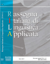 Articolo, Bibliografia dell'Educazione Linguistica in Italia : 2013, Bulzoni