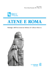 Fascículo, Atene e Roma : 3/4, 2013, Le Monnier