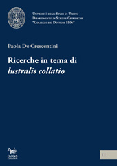 E-book, Ricerche in tema di lustralis collatio, De Crescentini, Paola, Aras