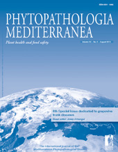 Fascicolo, Phytopathologia mediterranea : 52, 2, 2013, Firenze University Press