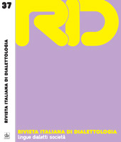 Issue, Rivista italiana di dialettologia : 37, 2013, Pendragon
