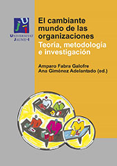 eBook, El Cambiante mundo de las organizaciones : teoría, metodología e investigación, Universitat Jaume I