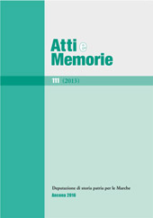 Issue, Atti e memorie della Deputazione di Storia Patria per le Marche : 111, 2013, Il lavoro editoriale