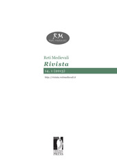 Fascicolo, Reti Medievali : Rivista : 14, 1, 2013, Firenze University Press