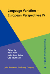 E-book, Language Variation : European perspectives IV, John Benjamins Publishing Company