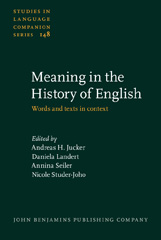 E-book, Meaning in the History of English, John Benjamins Publishing Company