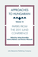 E-book, Approaches to Hungarian, John Benjamins Publishing Company