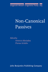 E-book, Non-Canonical Passives, John Benjamins Publishing Company