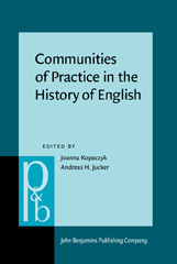 E-book, Communities of Practice in the History of English, John Benjamins Publishing Company