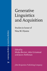 E-book, Generative Linguistics and Acquisition, John Benjamins Publishing Company