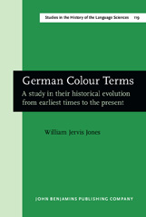 E-book, German Colour Terms, Jones, William Jervis, John Benjamins Publishing Company