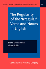 E-book, The Regularity of the 'Irregular' Verbs and Nouns in English, John Benjamins Publishing Company