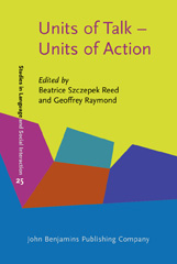 E-book, Units of Talk : Units of Action, John Benjamins Publishing Company