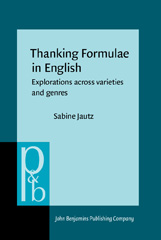 E-book, Thanking Formulae in English, John Benjamins Publishing Company