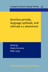 eBook, Sensitive periods, language aptitude, and ultimate L2 attainment, John Benjamins Publishing Company