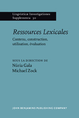 E-book, Ressources Lexicales, John Benjamins Publishing Company