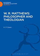 E-book, W. R. Matthews : Philosopher and Theologian, Bloomsbury Publishing
