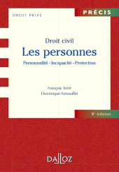 E-book, Droit civil. Les personnes : Personnalité-Incapacité-Protection, Éditions Dalloz