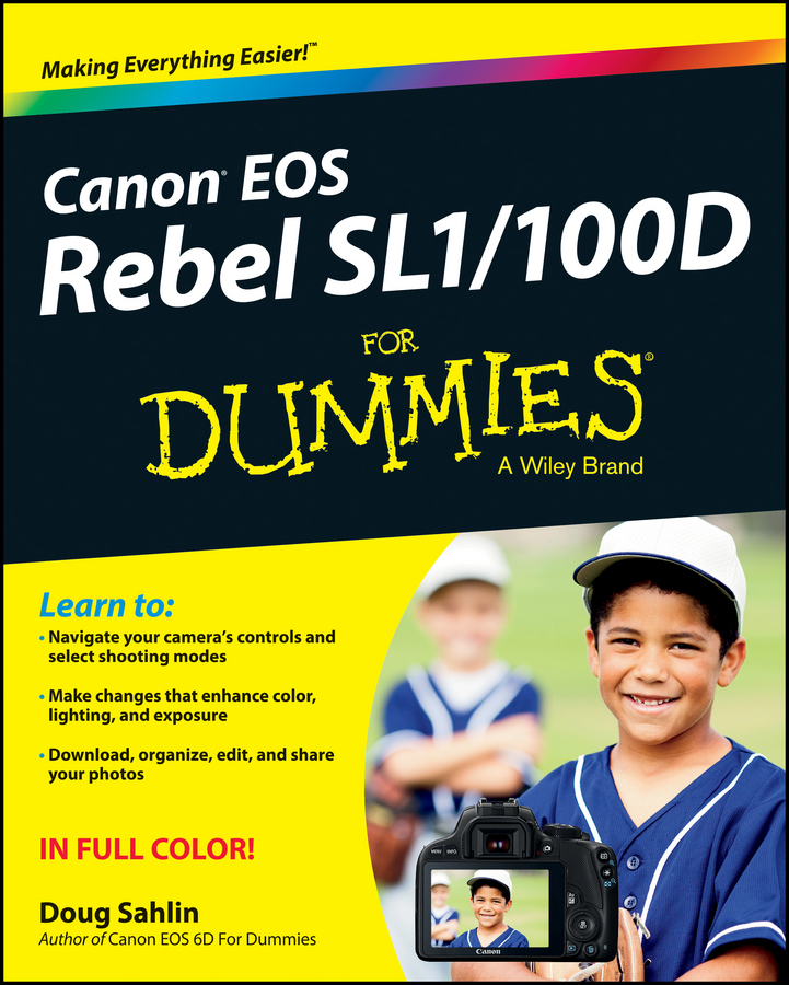E-book, Canon EOS Rebel SL1/100D For Dummies, For Dummies