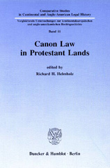 eBook, Canon Law in Protestant Lands., Duncker & Humblot
