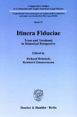 E-book, Itinera Fiduciae. : Trust and Treuhand in Historical Perspective., Duncker & Humblot