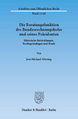 E-book, Die Beratungsfunktion des Bundesrechnungshofes und seines Präsidenten. : Historische Entwicklungen, Rechtsgrundlagen und Praxis., Duncker & Humblot