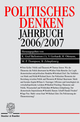 eBook, Politisches Denken. Jahrbuch 2006-2007., Duncker & Humblot