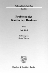 eBook, Probleme des Kantischen Denkens. : Einleitung und Übersetzung von Hector Wittwer., Duncker & Humblot