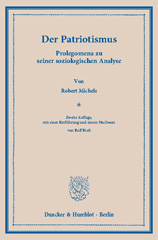 E-book, Der Patriotismus. : Prolegomena zu seiner soziologischen Analyse., Michels, Robert, Duncker & Humblot