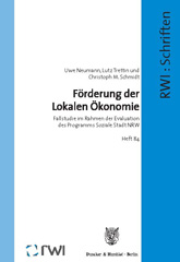 E-book, Förderung der Lokalen Ökonomie. : Fallstudie im Rahmen der Evaluation des Programms Soziale Stadt NRW., Duncker & Humblot