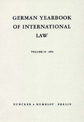 E-book, German Yearbook of International Law - Jahrbuch für Internationales Recht., Duncker & Humblot