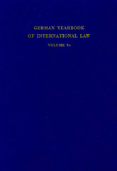 E-book, German Yearbook of International Law - Jahrbuch für Internationales Recht., Duncker & Humblot
