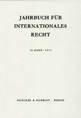 E-book, Jahrbuch für Internationales Recht. : Bd. 18 (1975)., Duncker & Humblot