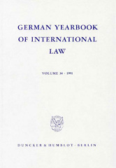 E-book, German Yearbook of International Law - Jahrbuch für Internationales Recht., Duncker & Humblot