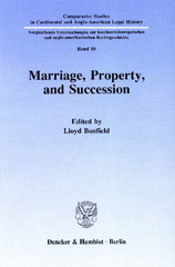 E-book, Marriage, Property and Succession., Duncker & Humblot