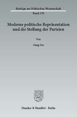 eBook, Moderne politische Repräsentation und die Stellung der Parteien., Duncker & Humblot