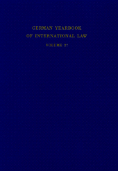 E-book, German Yearbook of International Law : Jahrbuch für Internationales Recht, Duncker & Humblot