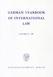 E-book, German Yearbook of International Law : Jahrbuch für Internationales Recht, Duncker & Humblot