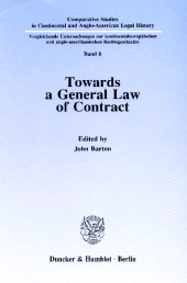 E-book, Towards a General Law of Contract, Duncker & Humblot