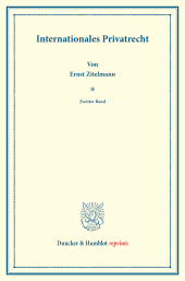 E-book, Internationales Privatrecht : Zweiter Band, Duncker & Humblot