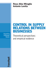 E-book, Control in supply relations between businesses : theoretical perspectives and empirical evidence, Franco Angeli
