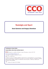 E-book, Nostalgia and Sport, Goodfellow Publishers