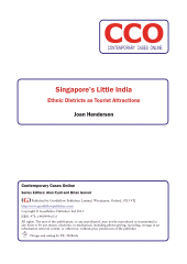E-book, Singapore's Little India : Ethnic Districts as Tourist Attractions, Goodfellow Publishers