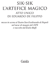 eBook, Sik-Sik l'artefice magico : atto unico di Eduardo De Filippo, De Filippo, Eduardo, Guida editori