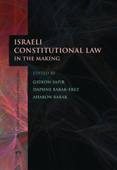 E-book, Israeli Constitutional Law in the Making, Hart Publishing