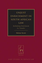 eBook, Unjust Enrichment in South African Law, Hart Publishing