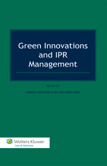 E-book, Green Innovations and IPR Management, Kluwer Law International