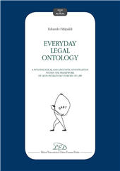 E-book, Everyday legal ontology : a psychological and linguistic investigation within the framework of Leon Petrazycki's theory of law, Fittipaldi, Edoardo, LED