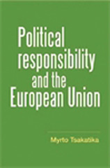 E-book, Political responsibility and the European Union, Manchester University Press
