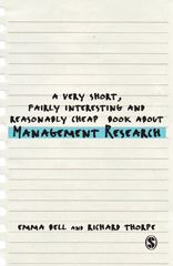 E-book, A Very Short, Fairly Interesting and Reasonably Cheap Book about Management Research, Bell, Emma, SAGE Publications Ltd